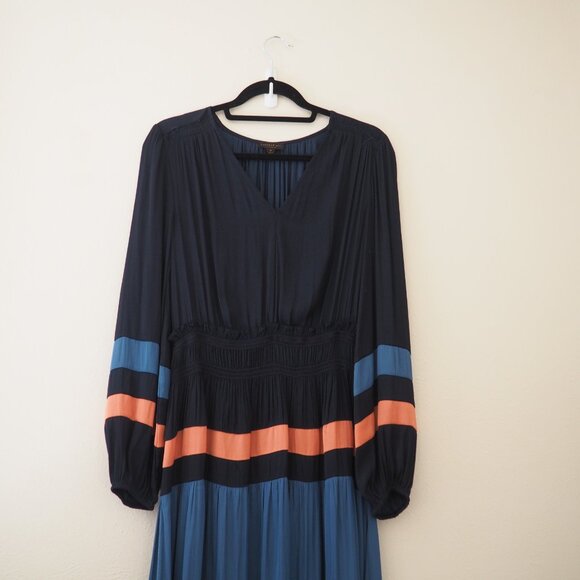 Anthropologie Current Air Aidy Colorblocked Midi Dress sz M - Picture 6 of 10